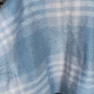 Ashley Pure Mohair Blue and White Throw Blanket Travel Rug New Zealand NWT